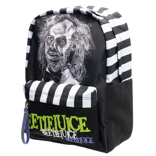 Beetlejuice Striped Backpack - Entertainment Earth Exclusive - Nerd Stuff of Alabama