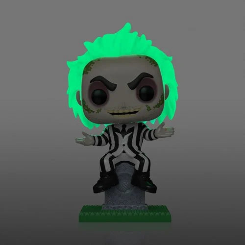 Beetlejuice on Tombstone Glow-in-the-Dark Funko Pop! Plus Vinyl Figure #1757 - Entertainment Earth Exclusive (Pre-Order January 2025)