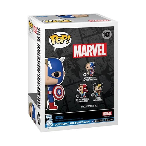 Marvel Comics Split Steve Rogers/Captain America Funko Pop! Vinyl Figure #1431 (Pre-Order October 2024) - Nerd Stuff of Alabama