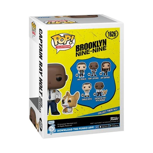 Brooklyn Nine-Nine Captain Ray Holt with Cheddar Funko Pop! Vinyl Figure and Buddy #1626