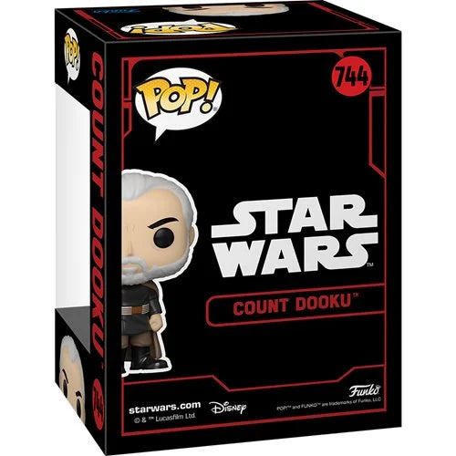 Star Wars Dark Side Count Dooku Funko Pop! Vinyl Figure #744 (Pre-Order October 2024) - Nerd Stuff of Alabama