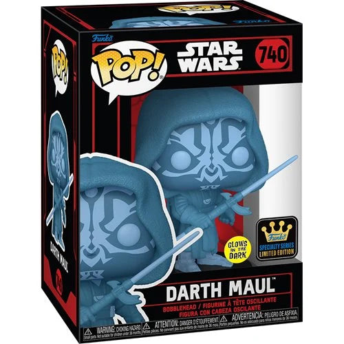 Star Wars Hologram Darth Maul Glow-in-the-Dark Funko Pop! Vinyl Figure #740 - Specialty Series (Pre-Order January 2025)