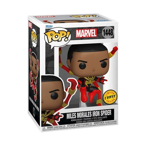 Spider-Man Comics Miles Morales Iron Spider Funko Pop! Vinyl Figure #1448 Common and Chase Bundle of 2 Pops! (Pre-Order January 2025) - Nerd Stuff of Alabama