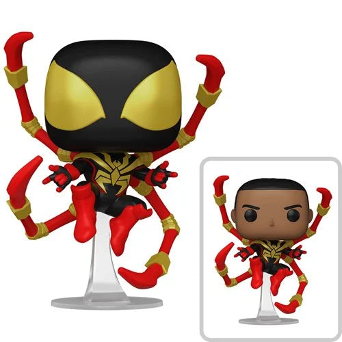 Spider-Man Comics Miles Morales Iron Spider Funko Pop! Vinyl Figure #1448 Common and Chase Bundle of 2 Pops! (Pre-Order January 2025) - Nerd Stuff of Alabama