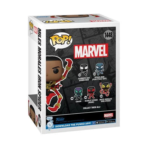 Spider-Man Comics Miles Morales Iron Spider Funko Pop! Vinyl Figure #1448 Common and Chase Bundle of 2 Pops! (Pre-Order January 2025) - Nerd Stuff of Alabama