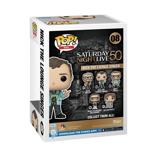 SNL 50th Anniversary Nick the Lounge Singer Funko Pop! Vinyl Figure #08 (Pre-Order November 2024) - Nerd Stuff of Alabama