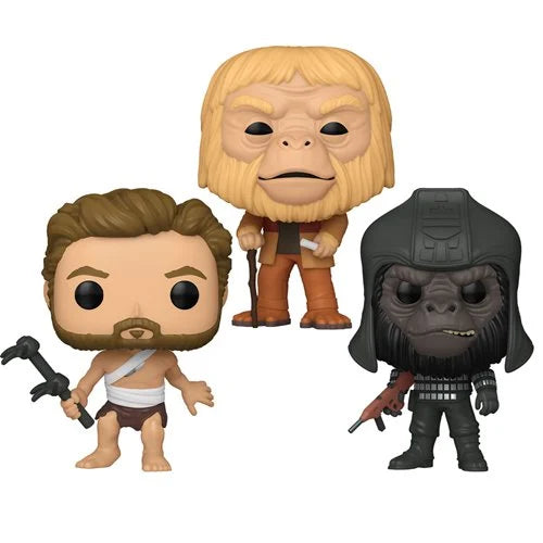 Planet of the Apes Funko Pop! Vinyl Figure Bundle of 3 Pops!