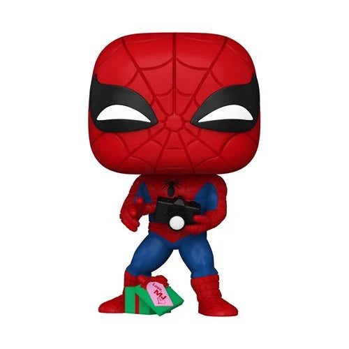 Marvel Holiday Spiderman with Open Gift Funko Pop! Vinyl Figure #1441 (Pre-Order September 2024) - Nerd Stuff of Alabama