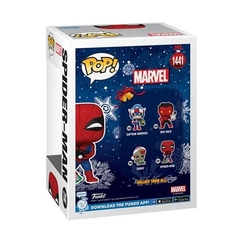 Marvel Holiday Spiderman with Open Gift Funko Pop! Vinyl Figure #1441 (Pre-Order September 2024) - Nerd Stuff of Alabama