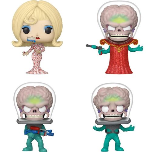 Mars Attacks Funko Pop! Vinyl Figure Bundle of 4 Pops! with Specialty Series