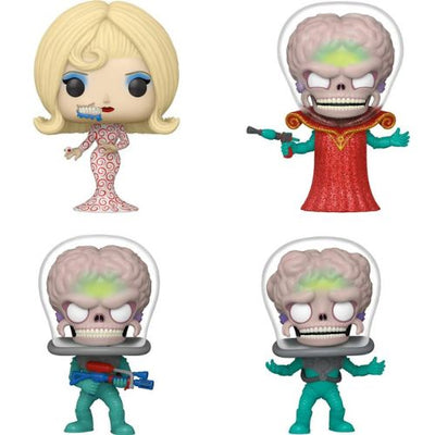 Mars Attacks Funko Pop! Vinyl Figure Bundle of 4 Pops! with Specialty Series