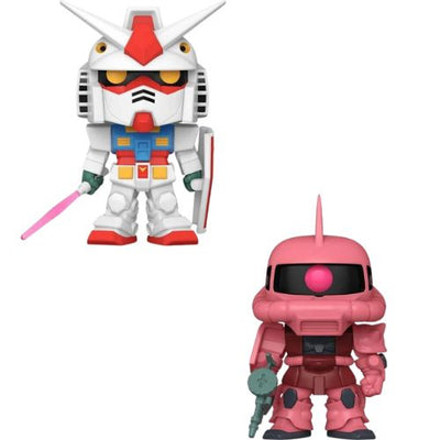 Mobile Suit Gundam RX-78-2 and MS-06S CHARS ZAKU II Super Funko Pop! Vinyl Figures Bundle of 2 Super Pops! (Pre-Order October 2024) - Nerd Stuff of Alabama