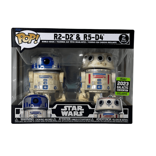 Funko Pop! 2 Pack Star Wars: R2-D2 & R5-D4 (Damaged Box) - Nerd Stuff of Alabama