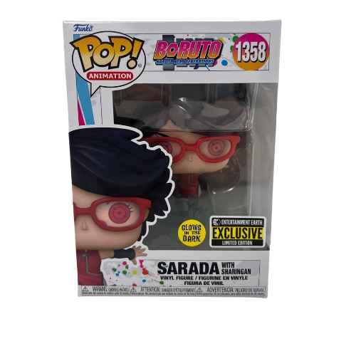 Funko Pop! Animation Boruto: Sarada with Sharingan EE Exclusive Glow in the Dark (Not Mint) - Nerd Stuff of Alabama