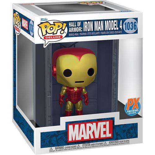 Funko Pop! Deluxe Marvel: Iron Man Hall of Armor Iron Man Model 4 - Prviews Exclusive - Nerd Stuff of Alabama