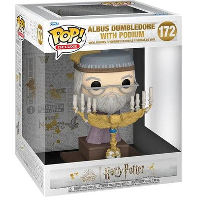 Harry Potter and the Prisoner of Azkaban Albus Dumbledore with Podium Deluxe Funko Pop! Vinyl Figure #172 - Nerd Stuff of Alabama