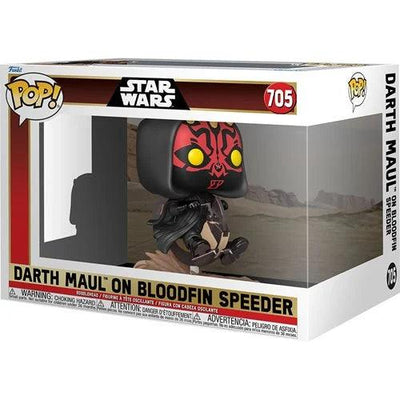 Star Wars: Episode I - The Phantom Menace Darth Maul on Bloodfin Speeder Deluxe Funko Pop! Ride #705 - Nerd Stuff of Alabama