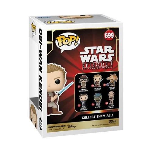 Star Wars: Episode I - The Phantom Menace Obi-Wan with Light Saber (Young) Funko Pop! Vinyl Figure #699 - Nerd Stuff of Alabama